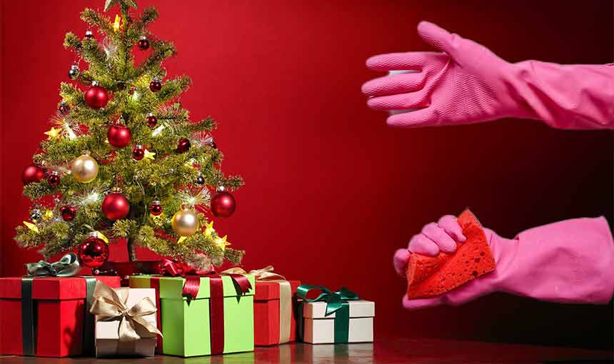 Christmas cleaning is hard, but it's not a glitch in the matrix.